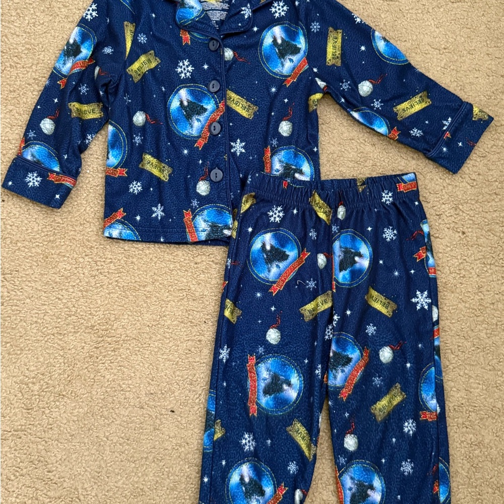Kids Blue Pajamas with Fun Print